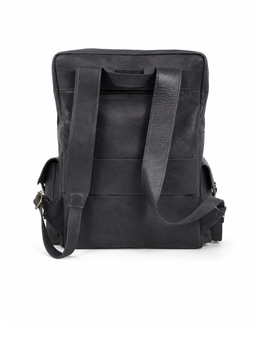 MOCHILA DE CUERO PREMIUM EXPEDITION BLACK