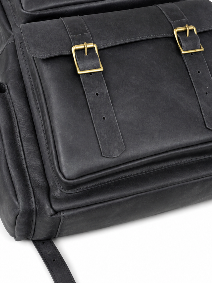 MOCHILA DE CUERO PREMIUM EXPEDITION BLACK