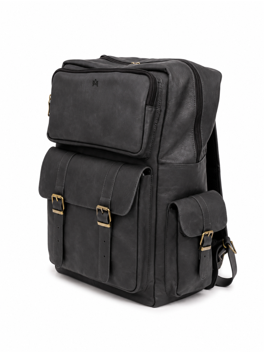 MOCHILA DE CUERO PREMIUM EXPEDITION BLACK