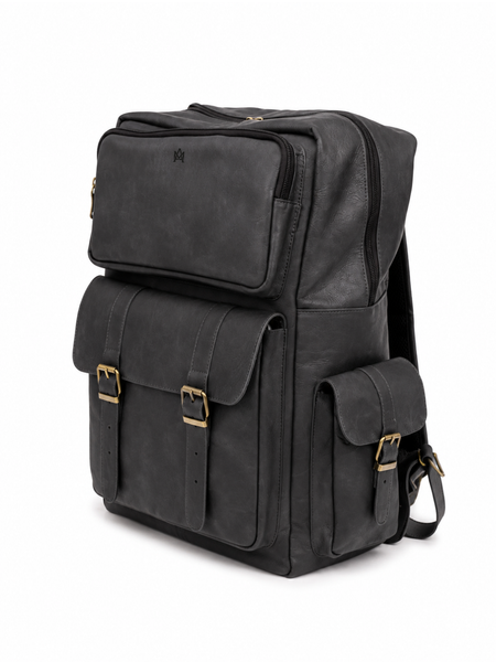 MOCHILA DE CUERO PREMIUM EXPEDITION BLACK
