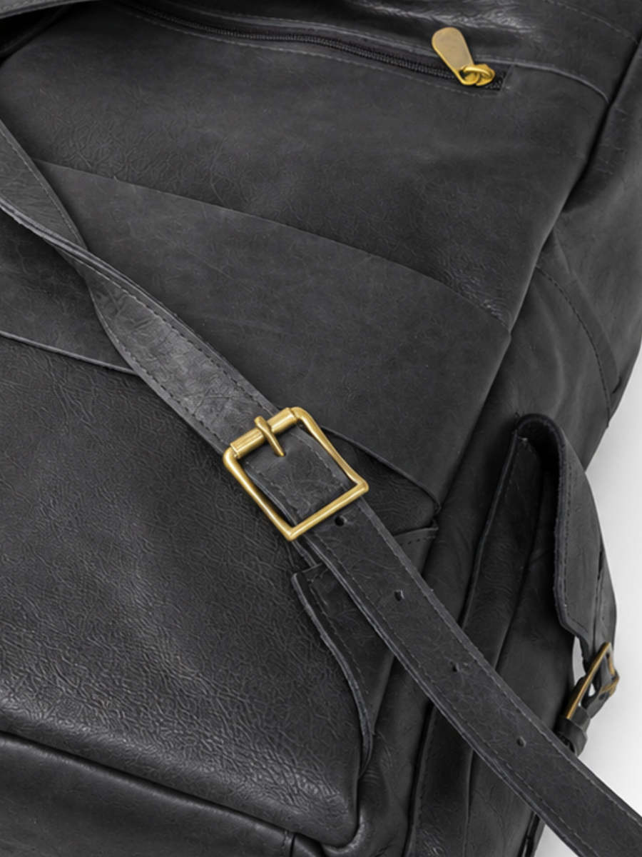 MOCHILA DE CUERO PREMIUM EXPEDITION BLACK