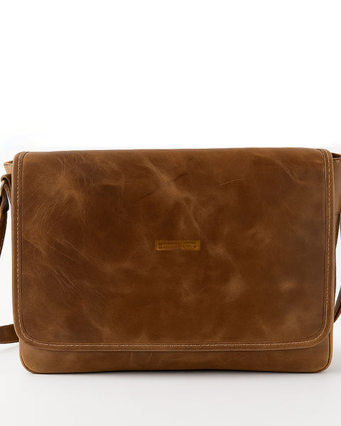 MALETÍN DE CUERO CLASSROOM CARAMEL