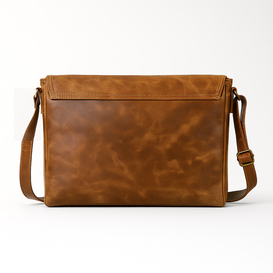 MALETÍN DE CUERO CLASSROOM CARAMEL