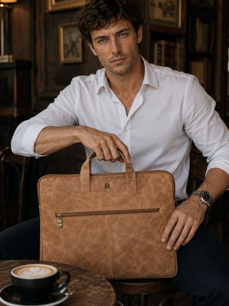MALETÍN DE HOMBRE MANHATTAN BEIGE