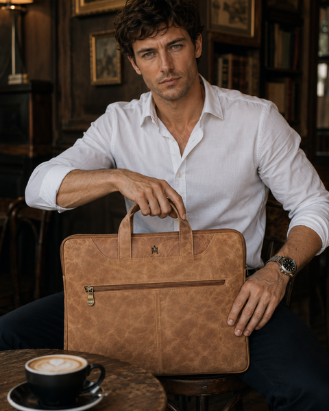 MALETÍN DE HOMBRE MANHATTAN BEIGE