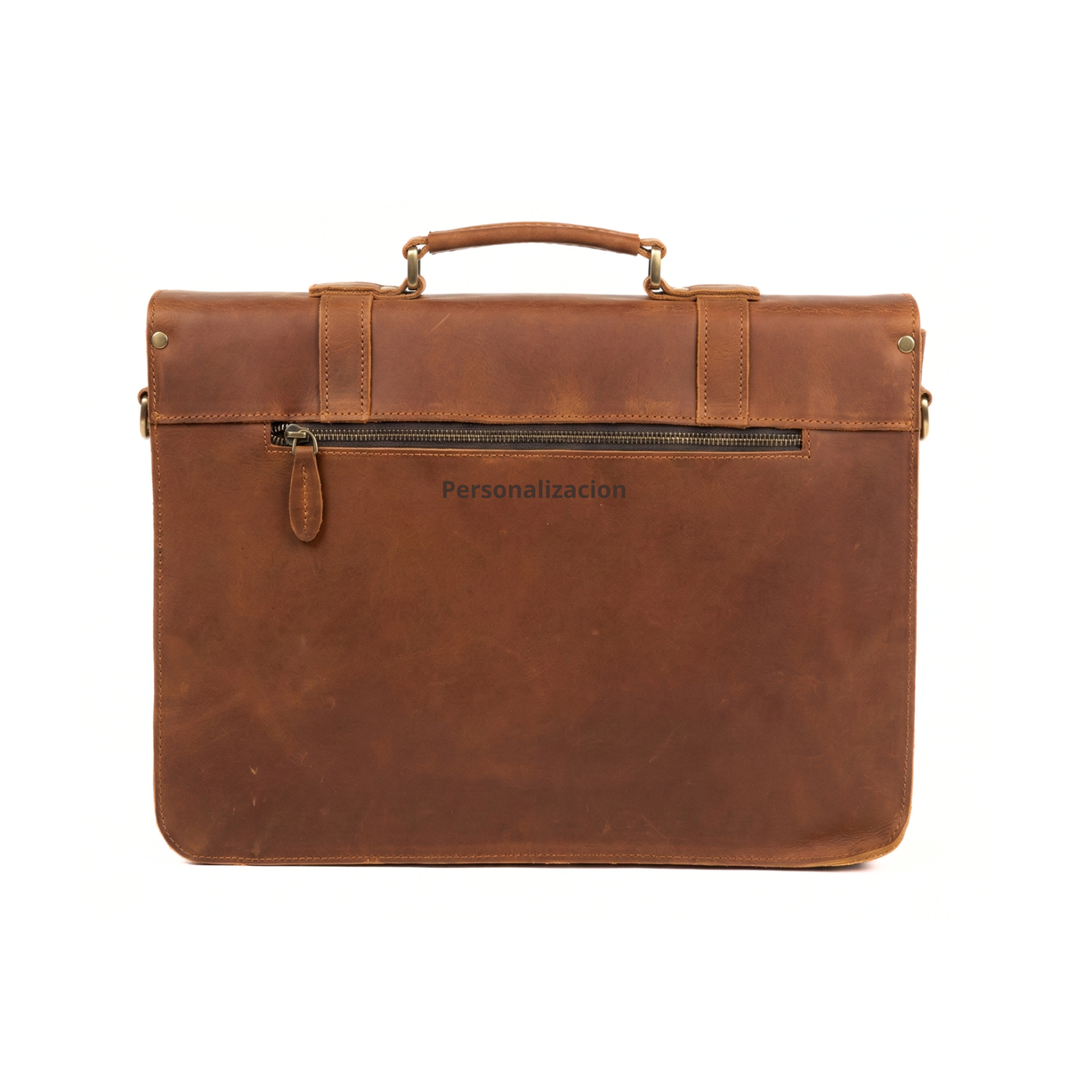 MALETIN DE CUERO GENUINO FULL GRAIN OLD YORK