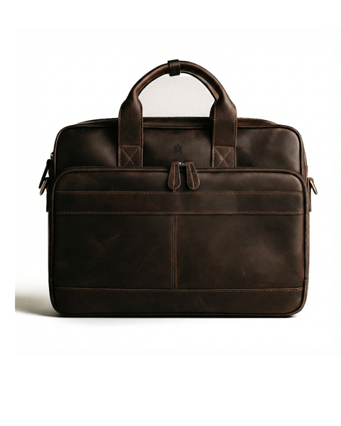 MALETÍN DE CUERO GENUINO HOMBRE OXFORD