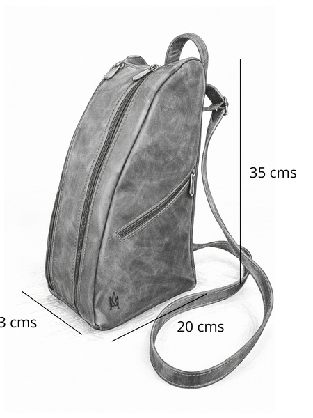 MATERA DE CUERO GENUINO GAUCHO MORO