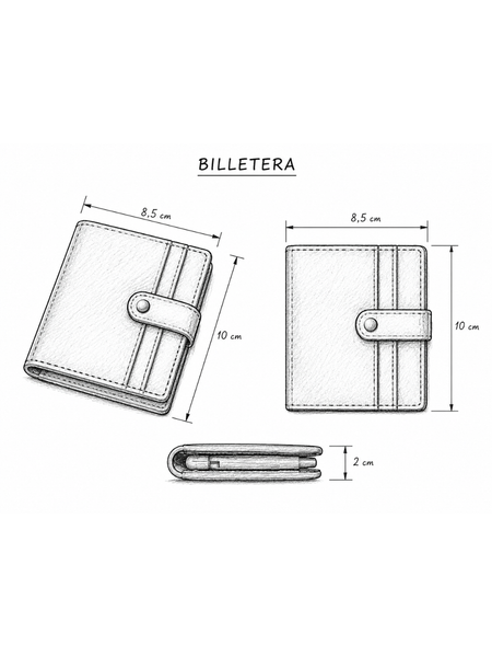 BILLETERA DE CUERO PARA HOMBRE FORGE CAMEL