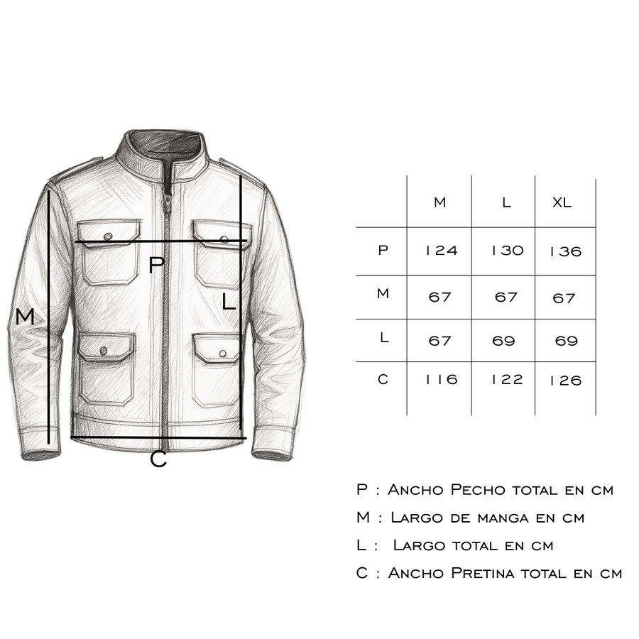 CHAQUETA DE CUERO JAMES