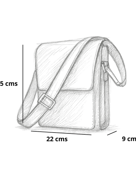 MORRAL CUERO GENUINO PARA HOMBRE PRAGA