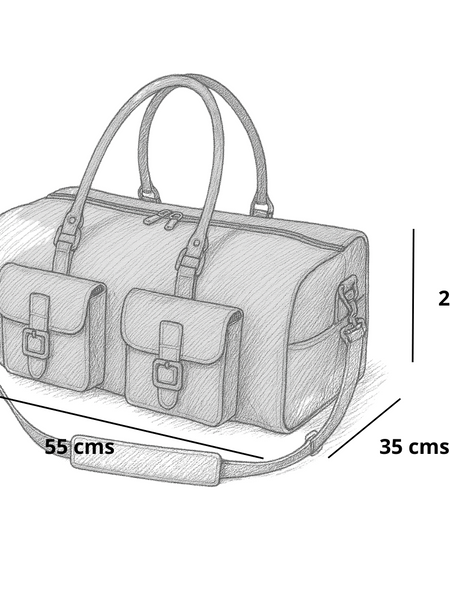 BOLSA CUERO PREMIUM DE VIAJE HOMBRE TRAVEL HUNTER