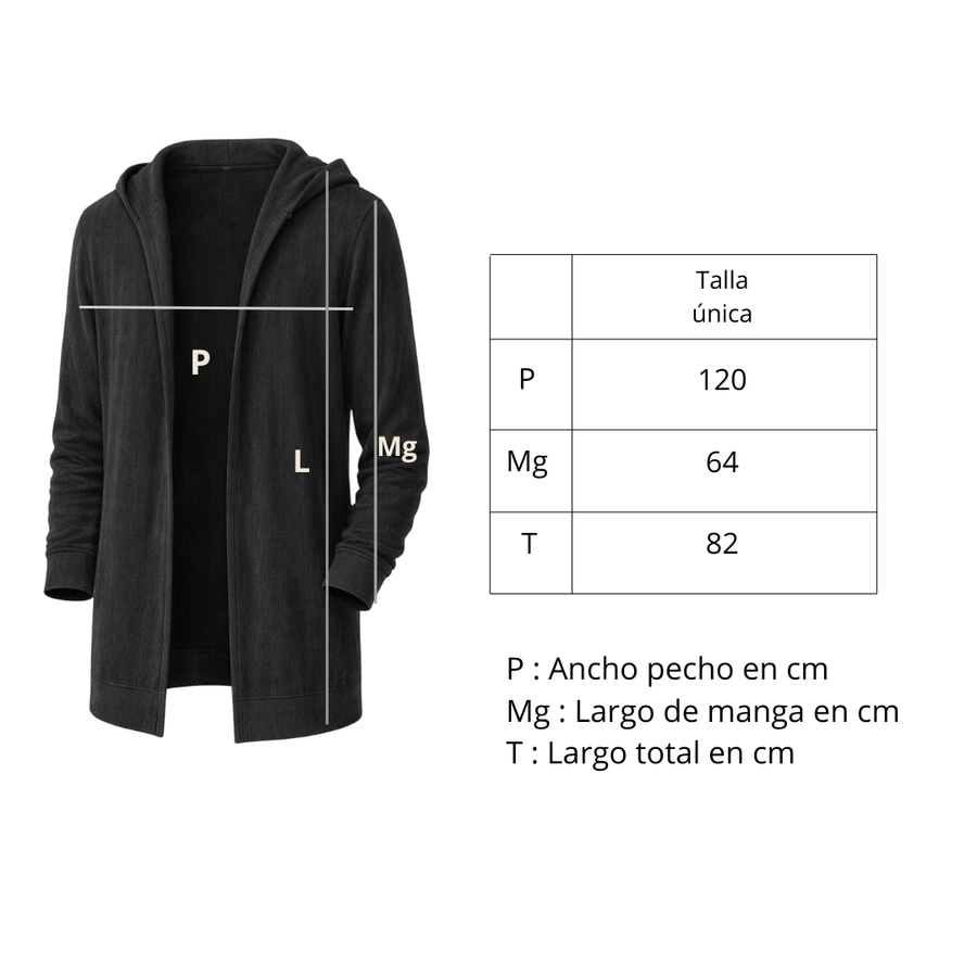CARDIGAN LANA ALPACA PARA HOMBRE DUSK
