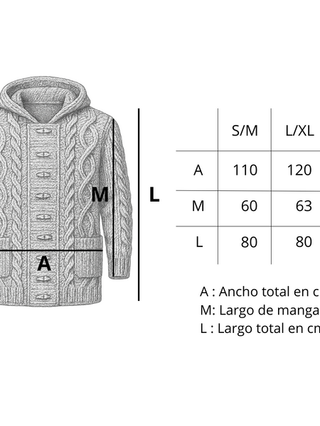 CHAQUETÓN LARGO DE LANA ALPACA