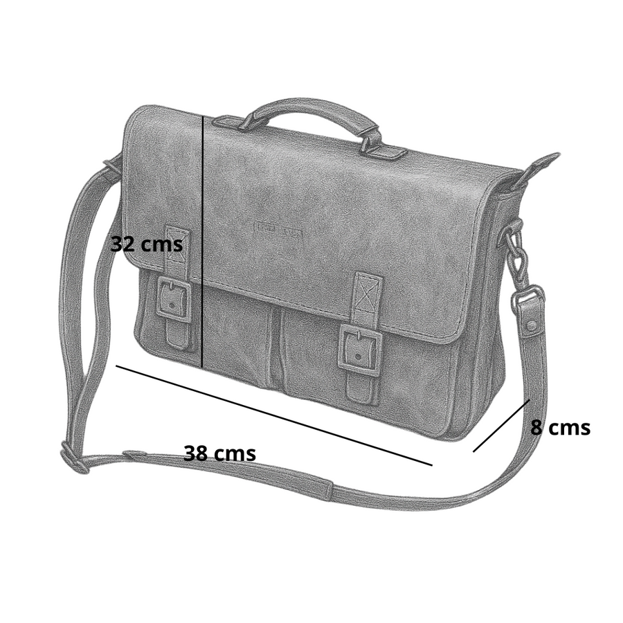 MALETIN CUERO GENUINO FULL GRAIN EXECUTIVE CAOBA
