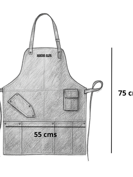 PECHERA DE CUERO PARA ASADOR HABANO