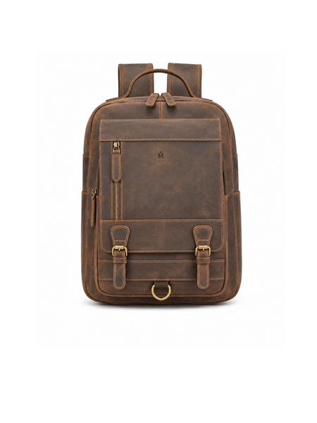 MOCHILA DE CUERO GENUINO HOMBRE COLLEGE
