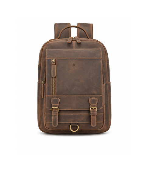 MOCHILA DE CUERO GENUINO HOMBRE COLLEGE