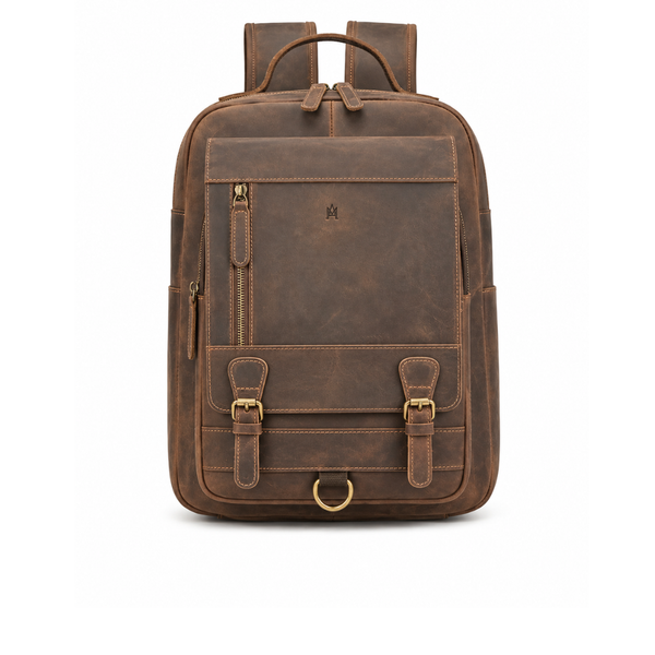 MOCHILA DE CUERO GENUINO HOMBRE COLLEGE