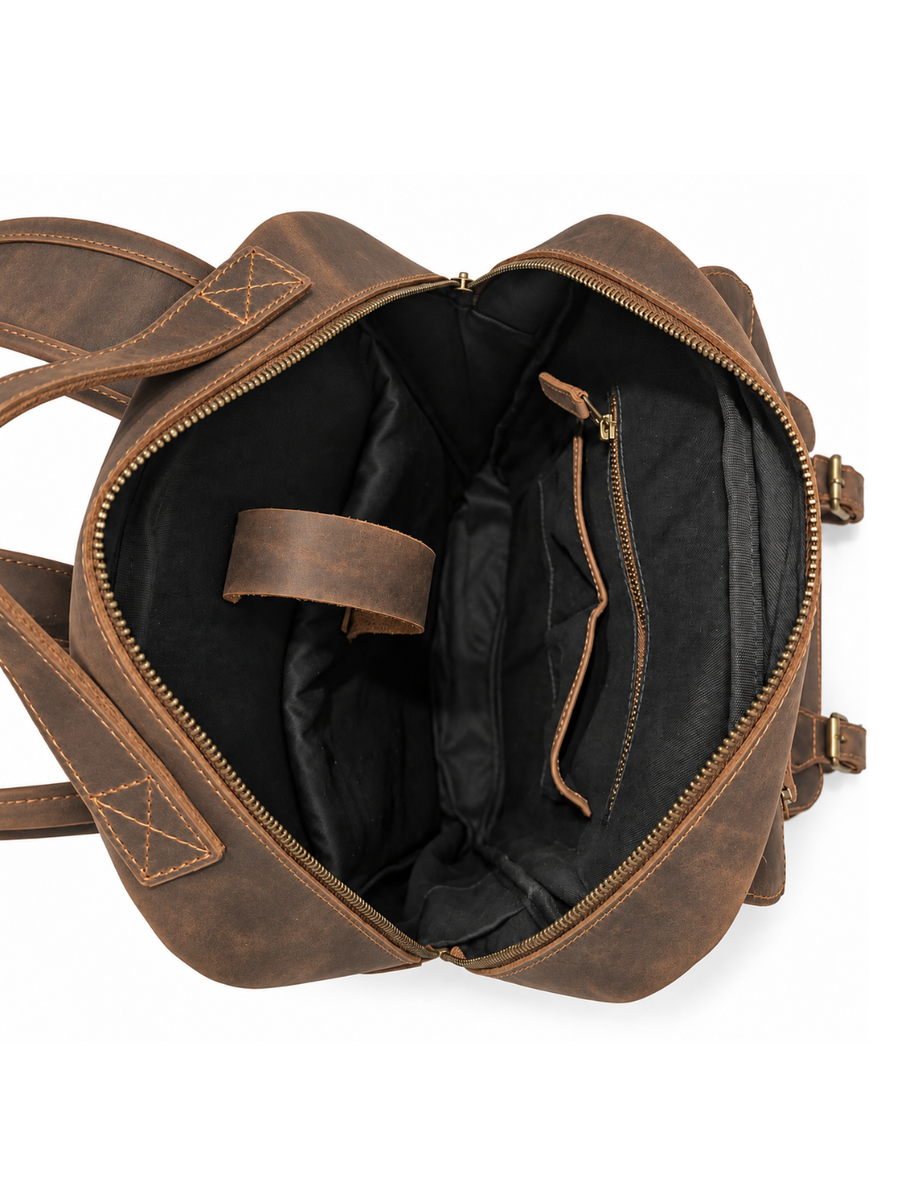 MOCHILA DE CUERO GENUINO HOMBRE COLLEGE