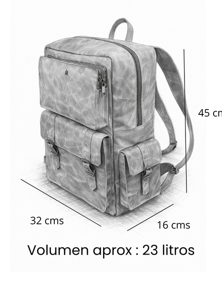 MOCHILA DE CUERO EXPEDITION DESERT