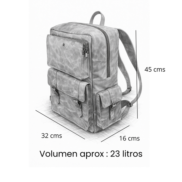 MOCHILA DE CUERO EXPEDITION DESERT