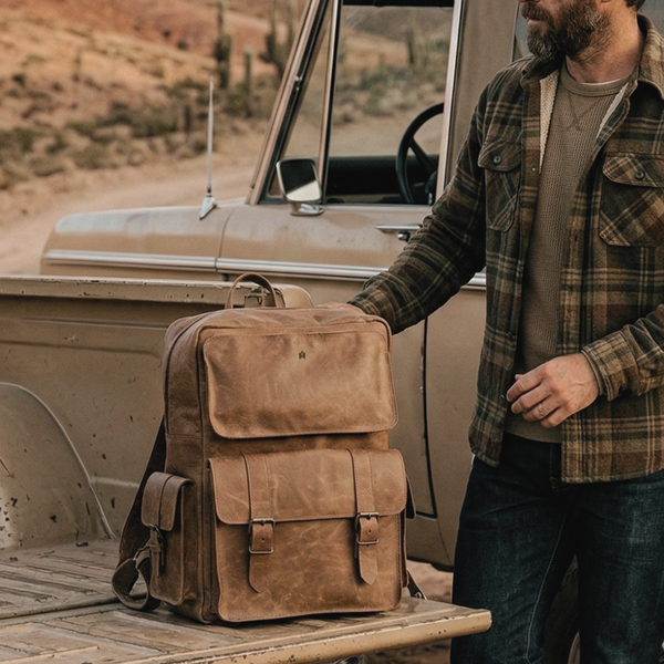 MOCHILA DE CUERO EXPEDITION DESERT