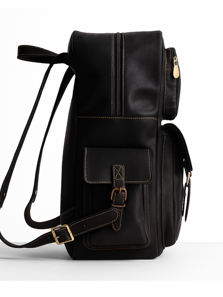 MOCHILA DE CUERO PREMIUM EXPEDITION BLACK