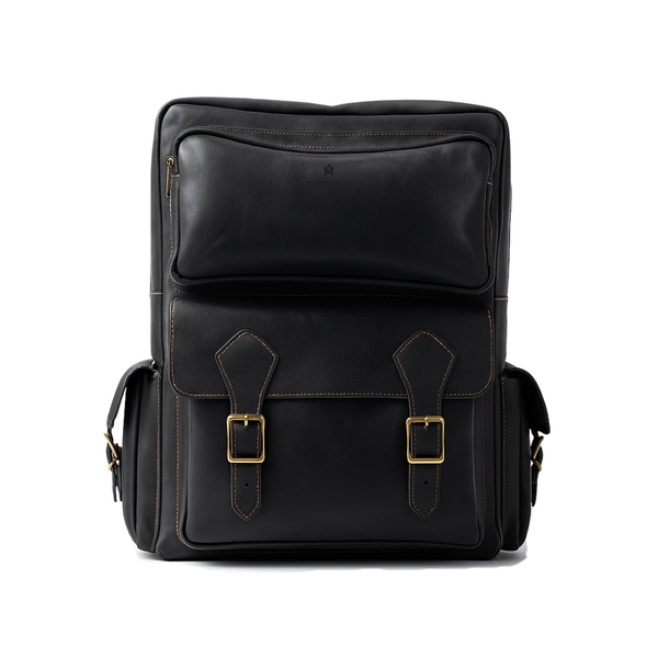 MOCHILA NEGRA CUERO EXPEDITION