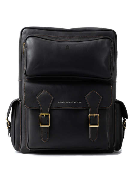 MOCHILA DE CUERO PREMIUM EXPEDITION BLACK