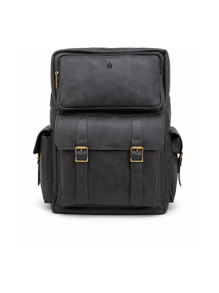 MOCHILA DE CUERO PREMIUM EXPEDITION BLACK