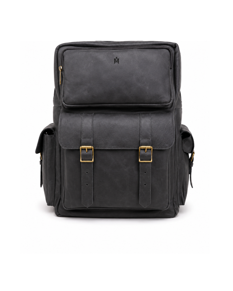 MOCHILA DE CUERO PREMIUM EXPEDITION BLACK