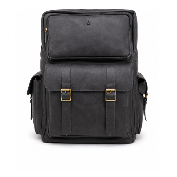 MOCHILA DE CUERO PREMIUM EXPEDITION BLACK