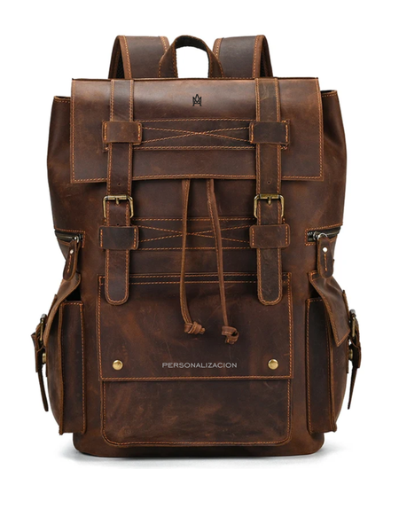 MOCHILA DE CUERO GENUINO PREMIUM MONTANA