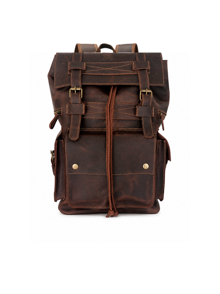 MOCHILA DE CUERO GENUINO PREMIUM MONTANA