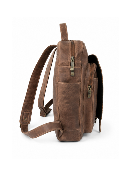 MOCHILA DE CUERO OLD SCHOOL