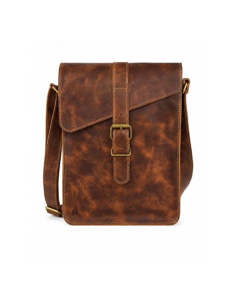 MORRAL DE CUERO GENUINO NYC