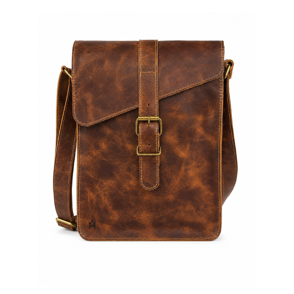 MORRAL DE CUERO GENUINO NYC