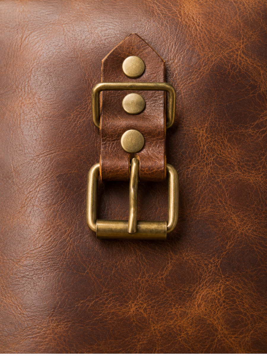 MORRAL DE CUERO GENUINO NYC