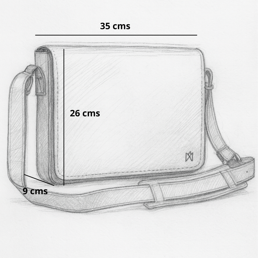 MORRAL DE CUERO GENUINO PREMIUM DUBLIN