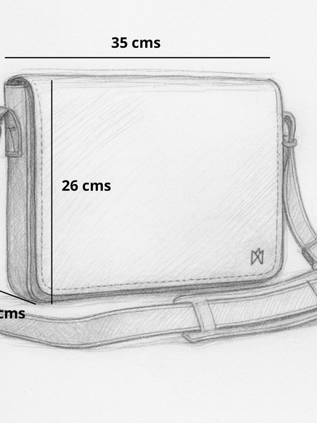 MORRAL DE CUERO GENUINO PREMIUM DUBLIN