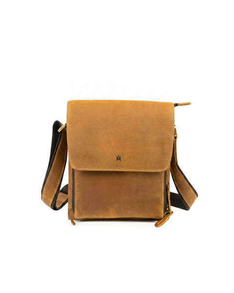 MORRAL CUERO GENUINO PARA HOMBRE PRAGA