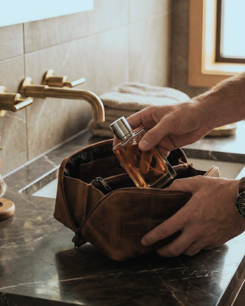 NECESER DE CUERO GENUINO ELEGANCE