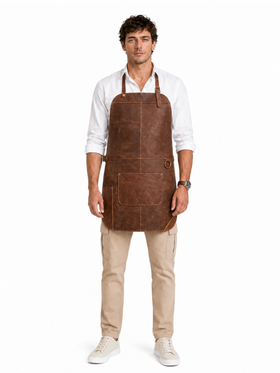 PECHERA DE CUERO PARA ASADOR