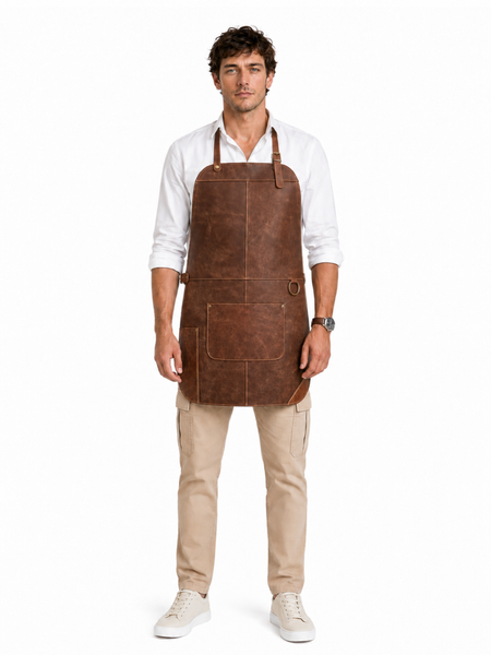 PECHERA DE CUERO PARA ASADOR