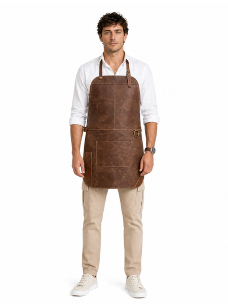 PECHERA DE CUERO PARA ASADOR