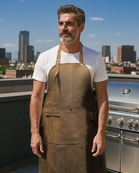 PECHERA DE CUERO PARA ASADOR HABANO