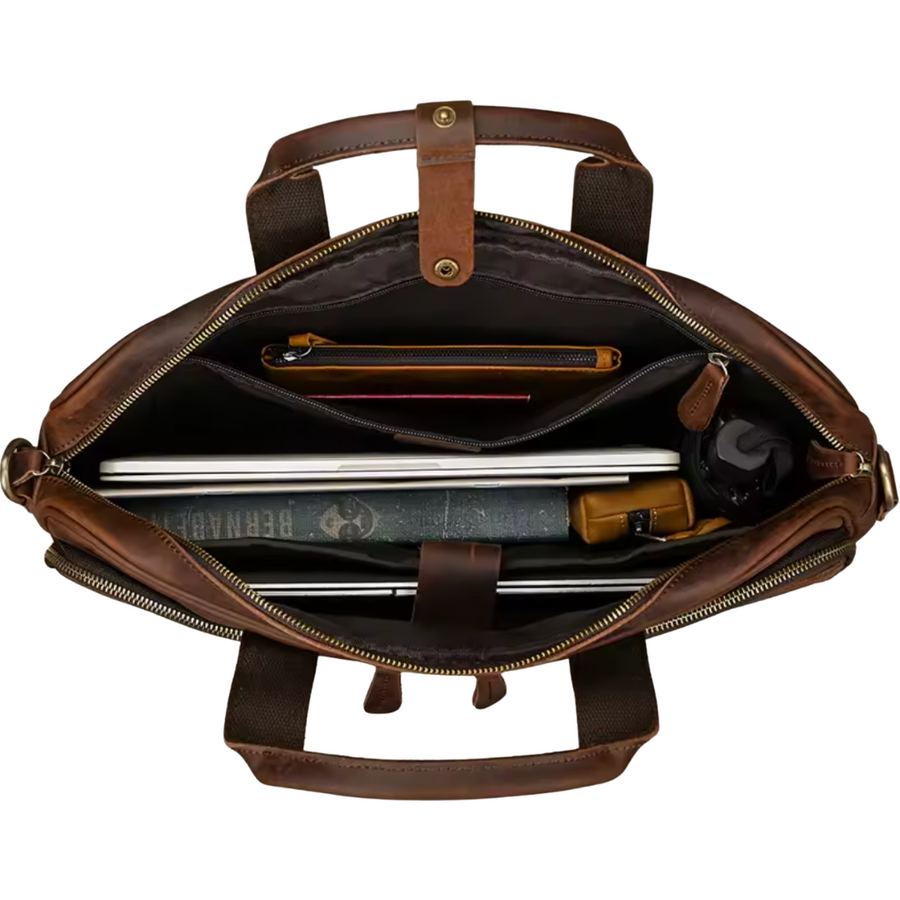 MALETÍN DE CUERO GENUINO HOMBRE OXFORD