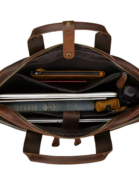 MALETÍN DE CUERO GENUINO HOMBRE OXFORD