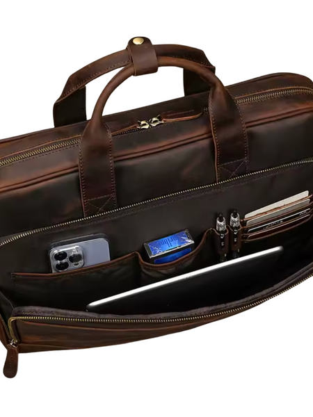 MALETÍN DE CUERO GENUINO HOMBRE OXFORD